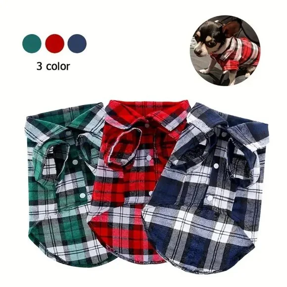 NWT Dog/Cat Flannel Jackets - Picture 2 of 8